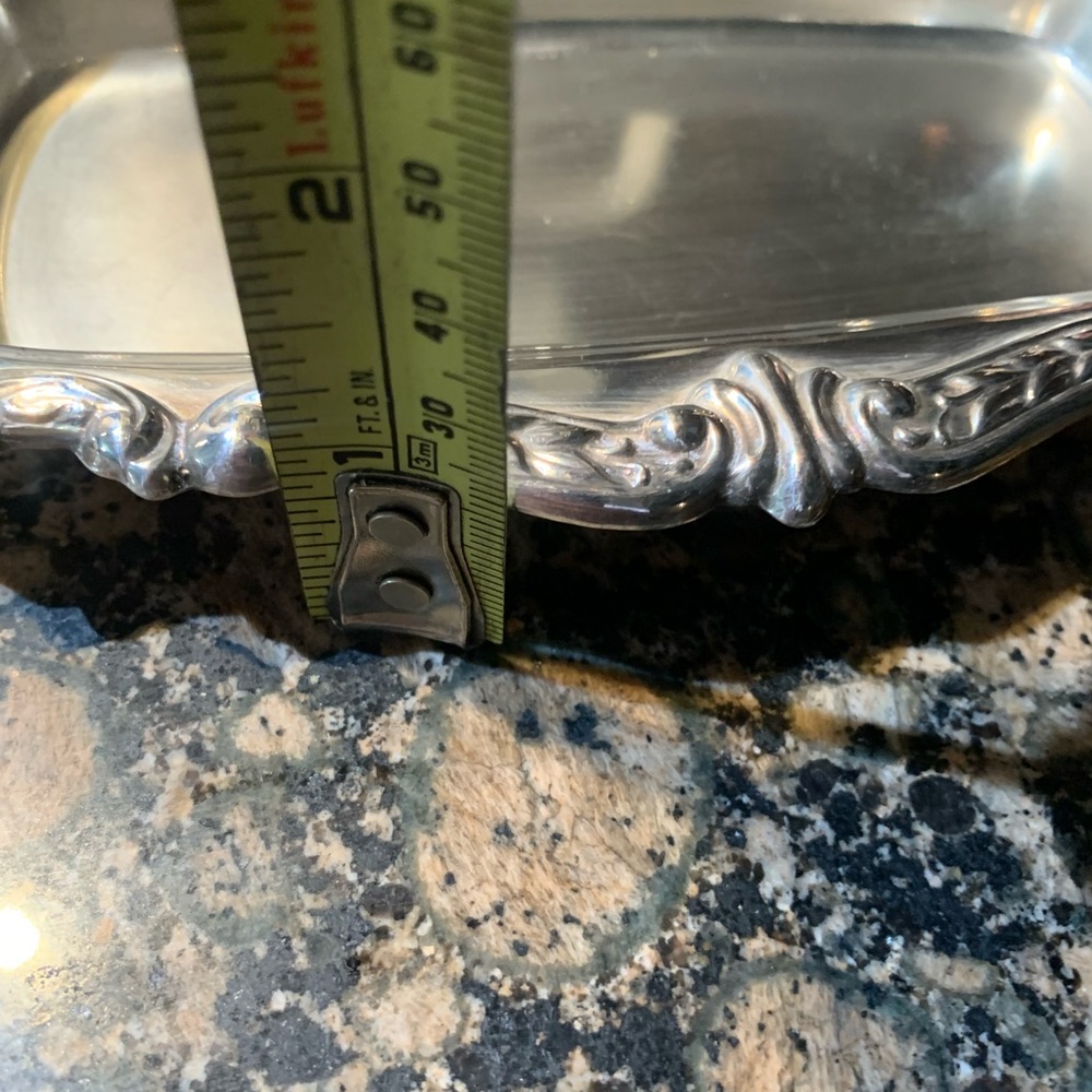 Vintage Silver Plated Baroque Butter Dish no glass insert - Picture 7 of 9
